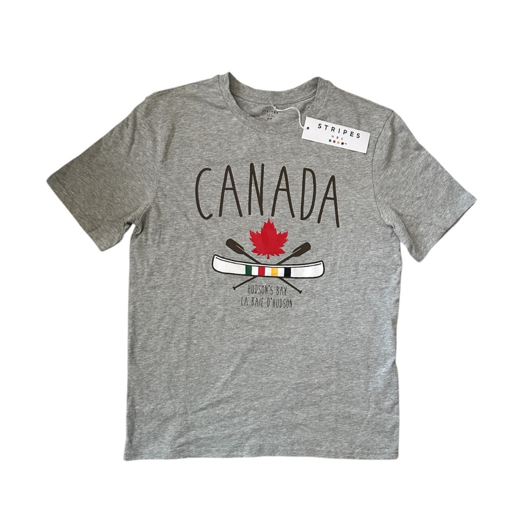 HBC Stripes Hudson’s Bay Company Canada Canoe T-Shirt